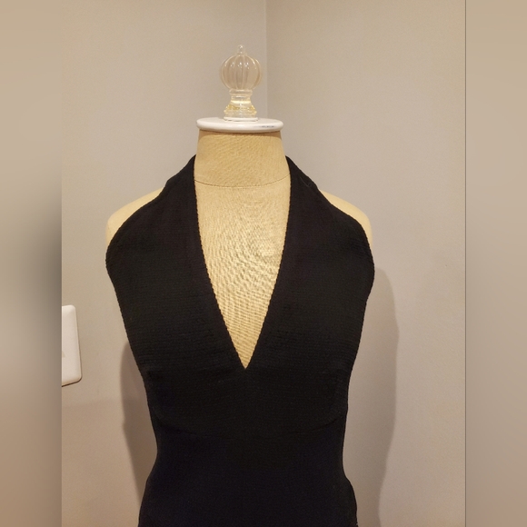 Chanel Backless Black Halter Dress. Size Euro 40 or US 6-8 - Picture 5 of 10